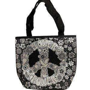 NWT Lisa Frank Flower Power Color in Yourself Posh Velvet Tote y2k-90s